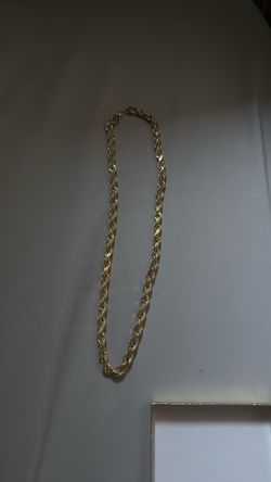 Gold Rope Chain Necklace