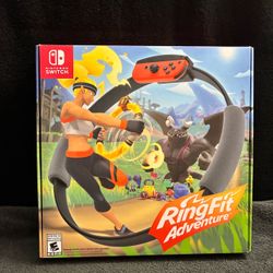 Nintendo Switch Ring Fit Adventure – Complete with Ring-Con, Leg Strap & Game (Like New)