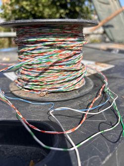 Spool of Multicolor Twisted Pair Wire
