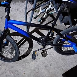 Blue BMX Bike