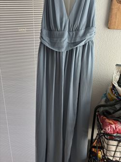 Dusty blue dress