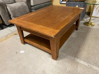 Large Pine with Oak Coffee Table