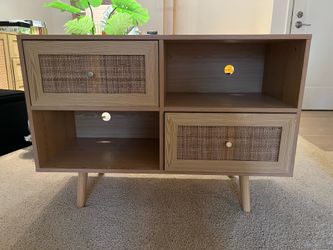 Rattan TV stand
