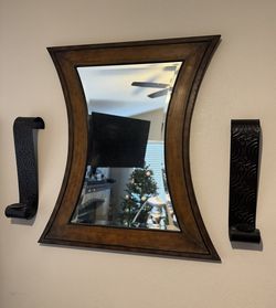 Mirror And Sconces (as A Set Or Individual Sale)
