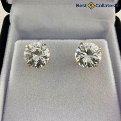 Stone Earrings in 14k Gold