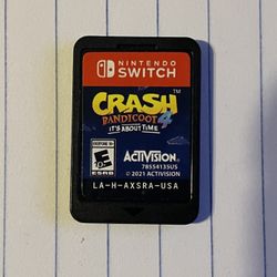 Crash Bandicoot 4 It's About Time for Nintendo Switch NO CASE