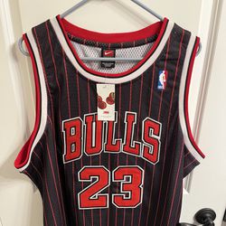Nike Michael Jordan  Chicago Bulls Jersey Flight 8403, Size 50, Large, Vintage Unworn New