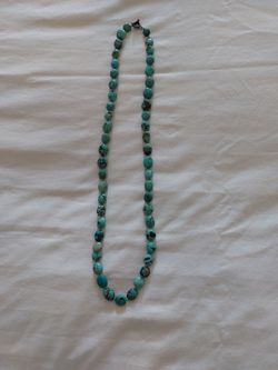 Turquoise Stone Bead Necklace