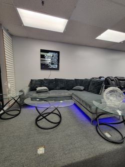 🔥BRAND NEW LED SECTIONAL AVAILABLE INSTOCK NOW FOR DELIVERY OR PICKUP 🔥