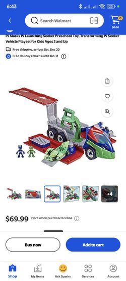 PJ Masks Launching Seeker With 2 Cars And Figures