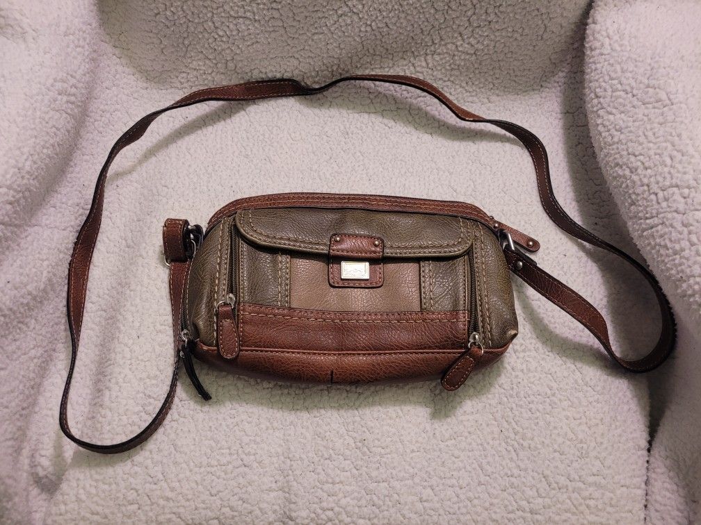 bøc Born Concept Purse Brown Zipper Pockets Leather Western Bag