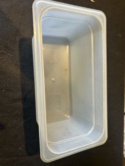 Cambro 1/3 Size Food Pan 6” Deep Clear Polycarbonate 5 Qt NSF Made in USA