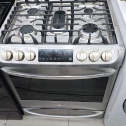 Lg Gas Stove 5 Burner 30 Inches Slid In Smart 