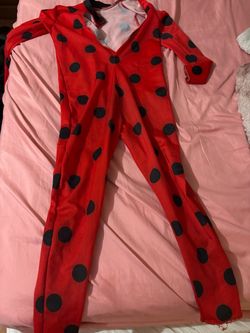 Red Black Polka Dot Ladybug Costume Jumpsuit