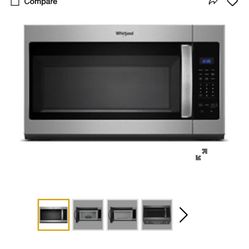 Whirlpool Over The Range Microwave 