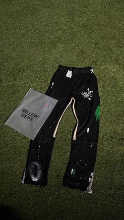 Gallery Dept. Black Paint Splatter Pants
