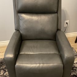 Power Leather Glider Recliners 