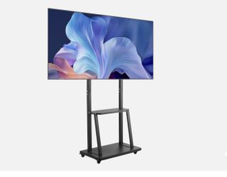 Rolling TV Stand Mobile TV Cart Holds Up to 150 lbs for 32-75 Inch TVs