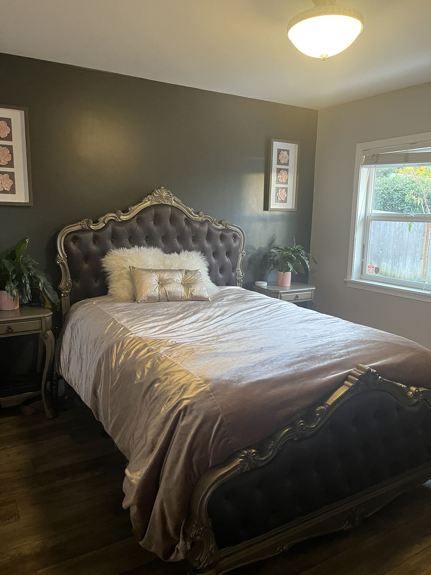 Luxury Queen Bed Frame, Mattress And Box Spring
