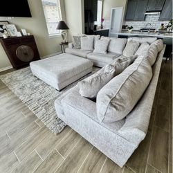 3-Piece Sectional with Ottoman 
