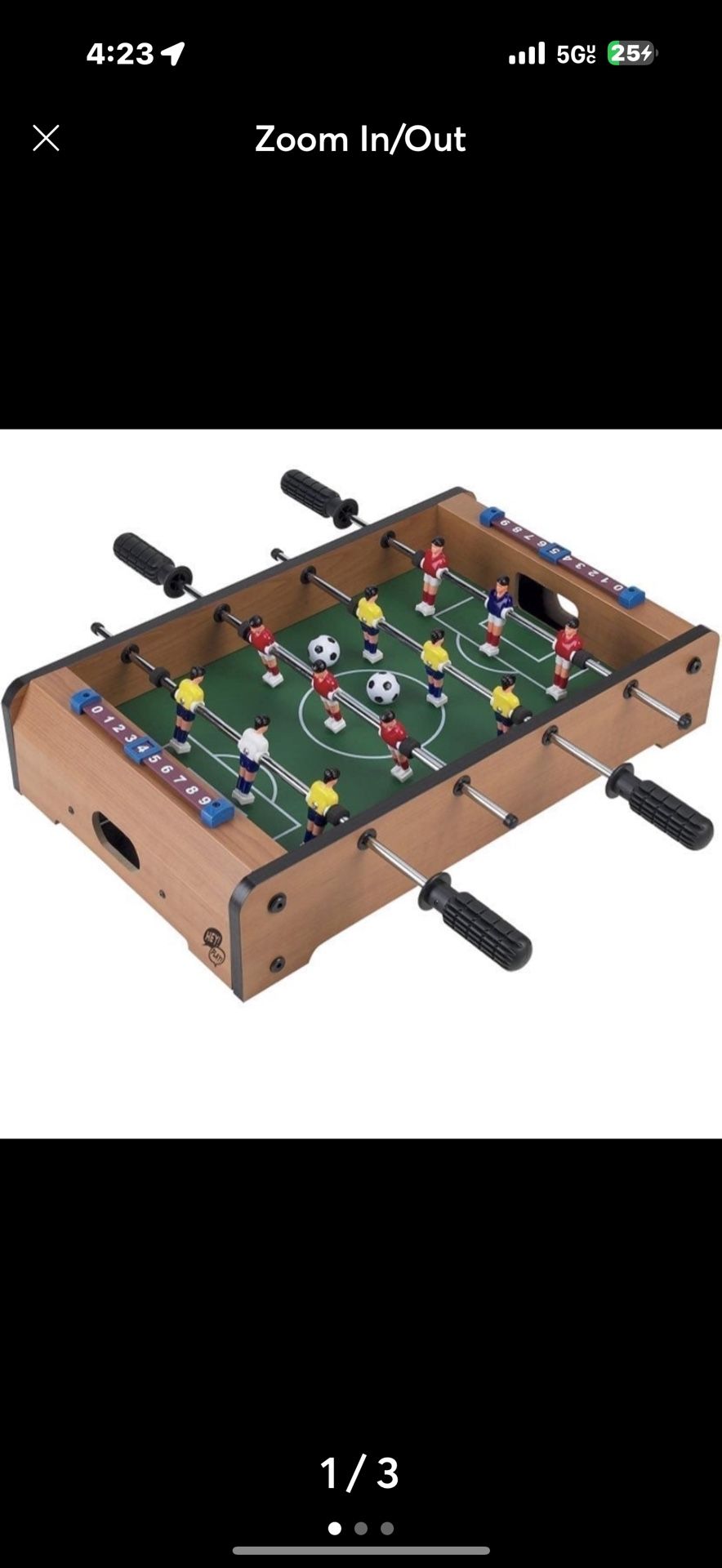 Tabletop Foosball Table- Portable Mini T