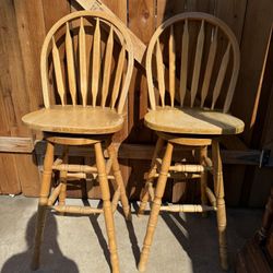 Wooden Bar Stools