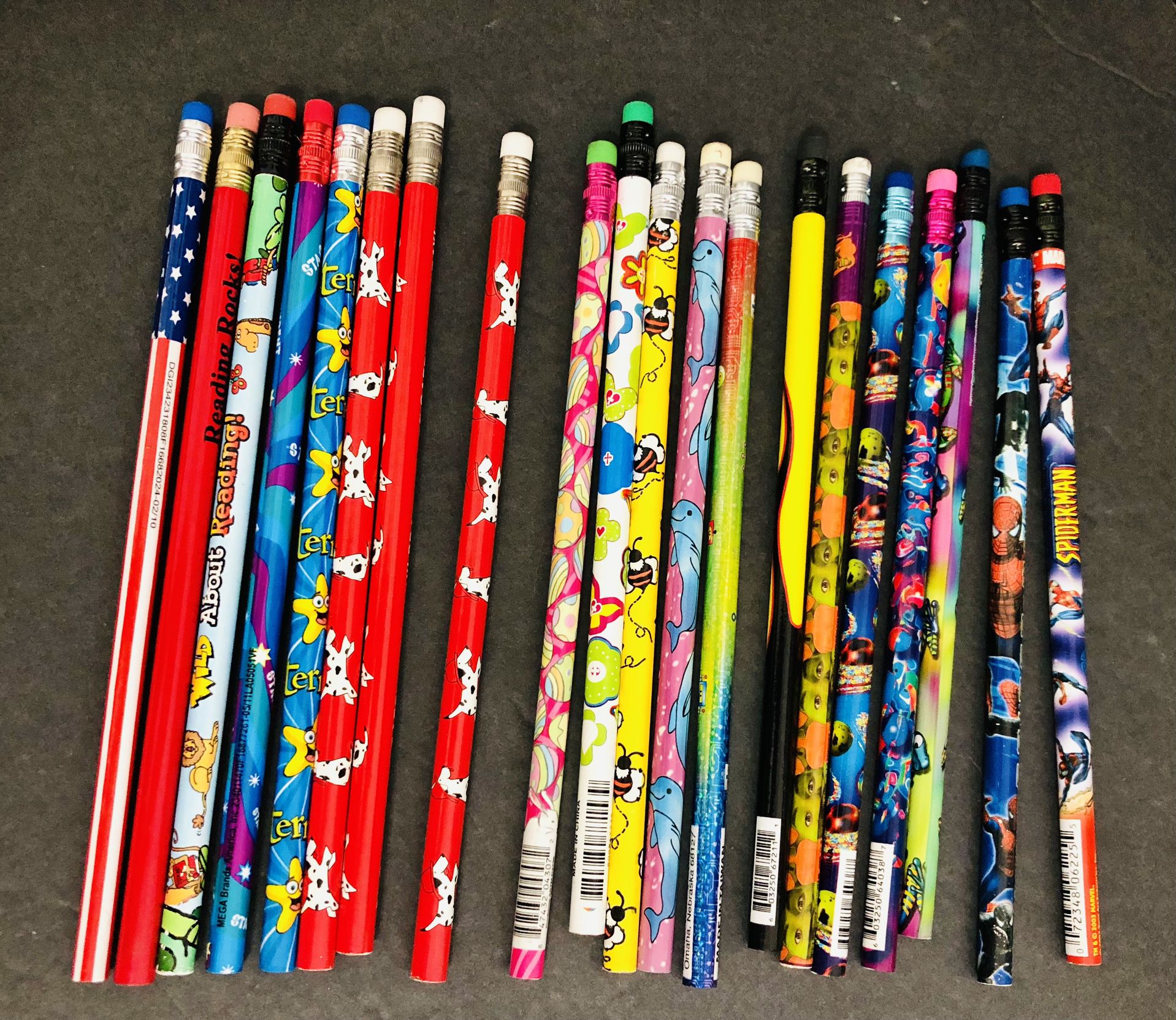 NEW Assorted Theme Pencils Lot Of 21 Pencils 