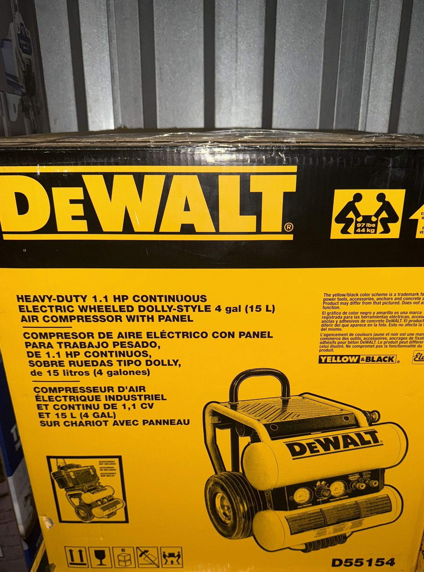 Brand New / Never Used / Sealed - 4-Gallon Portable Electric 125 PSI Twin Stack Air Compressor