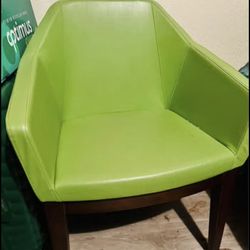 Pair of green chairs