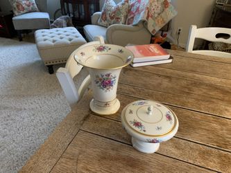 Lenox Vase And Dish, Numbered