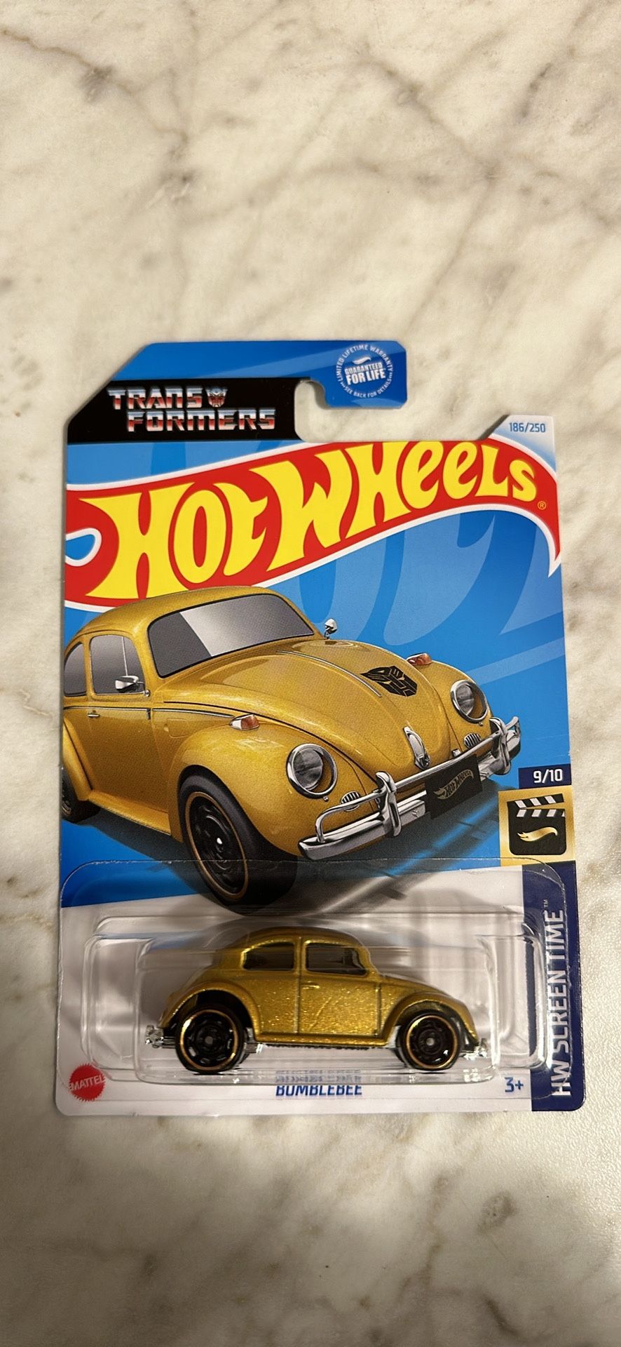 Gold Bumblebee Hotwheels