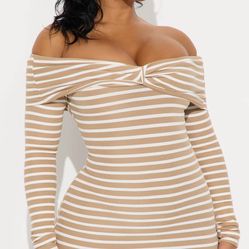Ribbed Mini Dress ! Size Medium & Large Available 