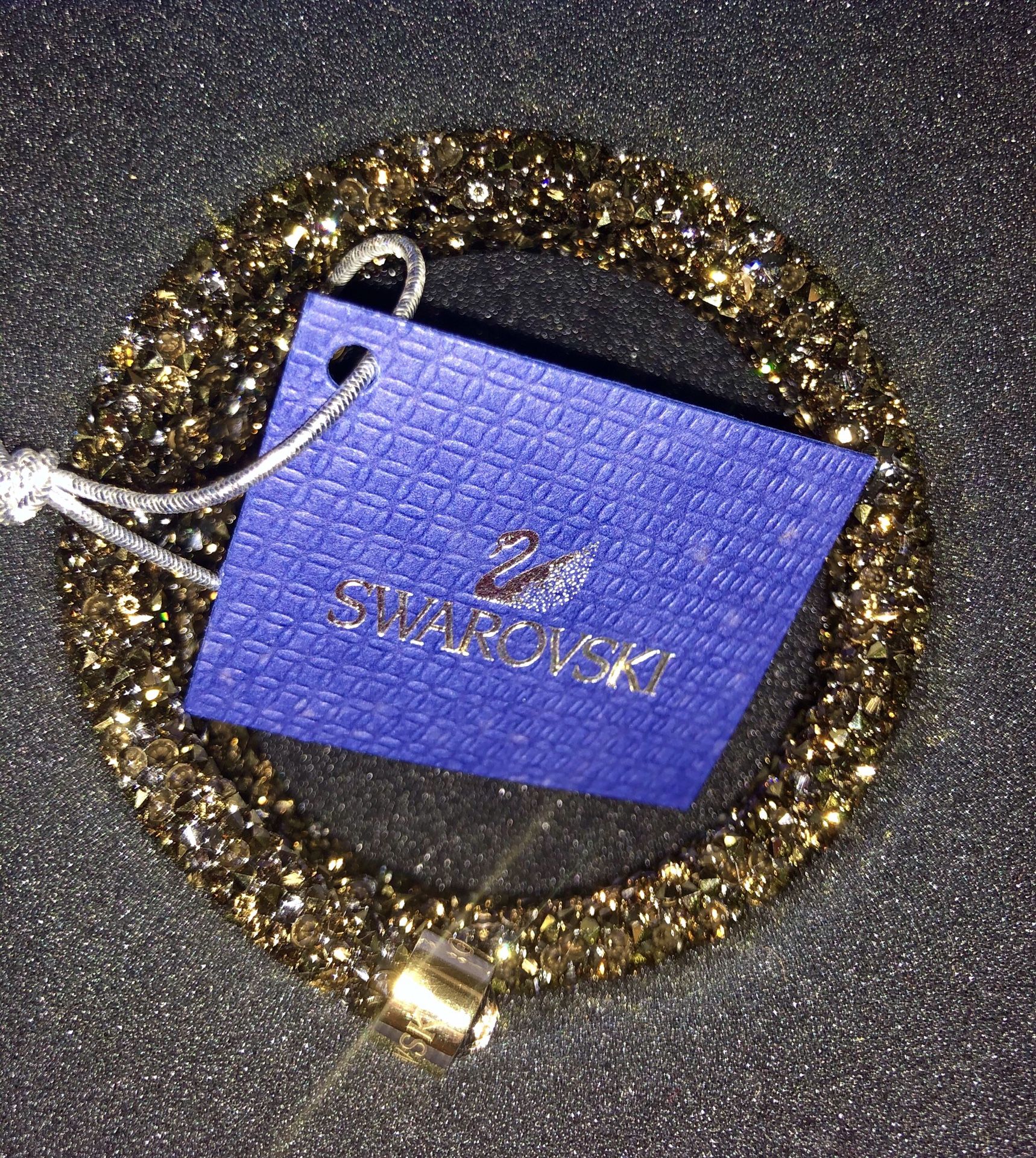 RETIRED MULTICOLORED CRYSTALDUST DOUBLE BANGLE