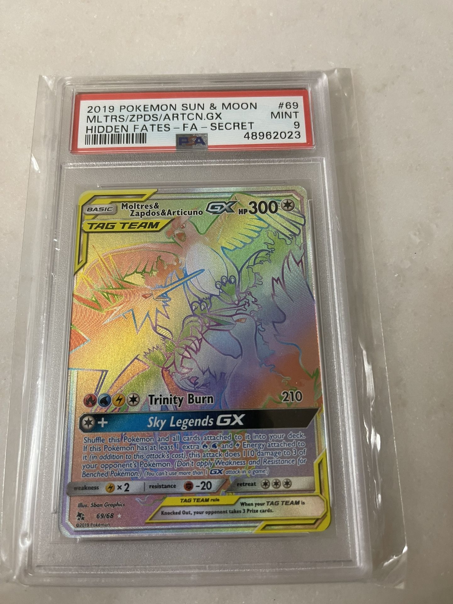 Moltres/Zapdos/Articuno Secret 9 Graded
