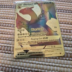 Pokemon Charizard Gold Card