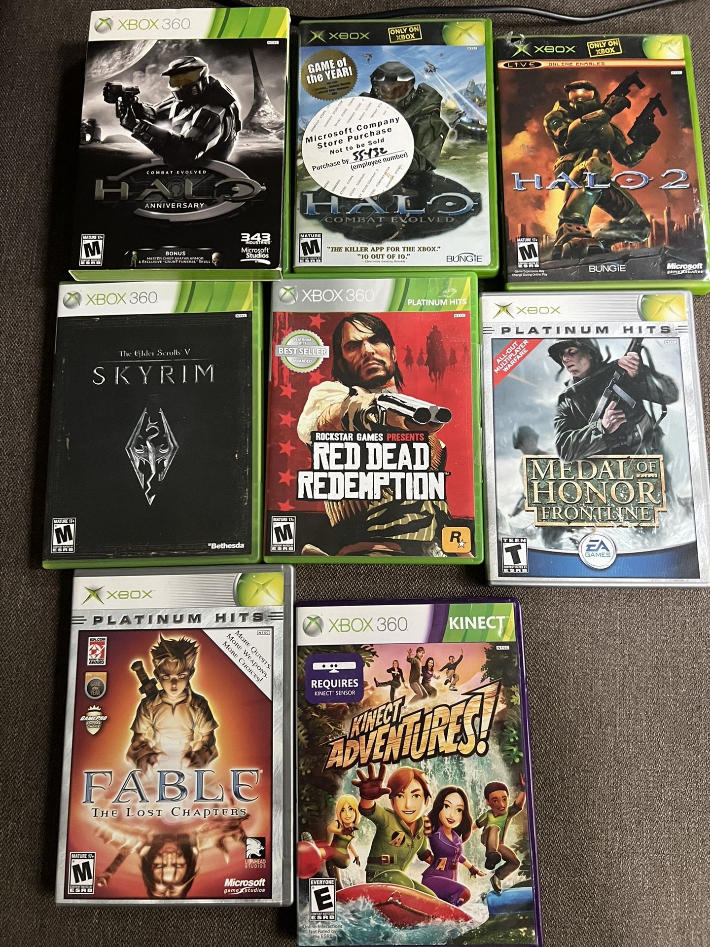 XBOX 360 + Kinect + Controllers and Games