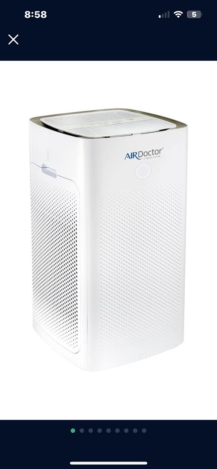 AIRDOCTOR AD5000 Commercial 4-in-1 Air Purifier for Extra Large Spaces w/ UltraHEPA, Carbon & VOC Filters - Removes particles 100x Smaller Than HEPA