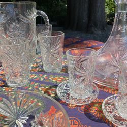 Vintage Anchor Hocking Glass Hostess Set