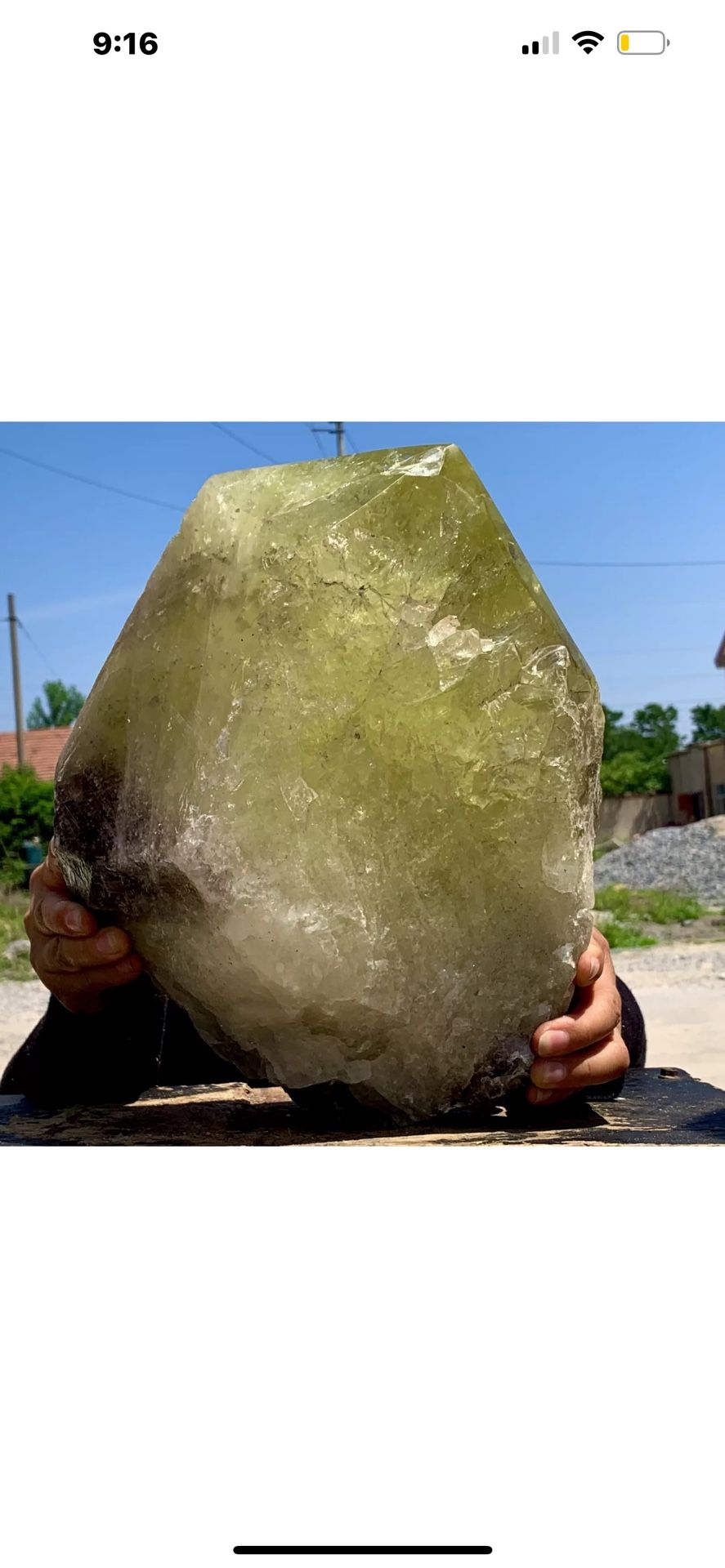 31.9LB Natural Citrine backbone cluster mineral specimen quartz crystal healing