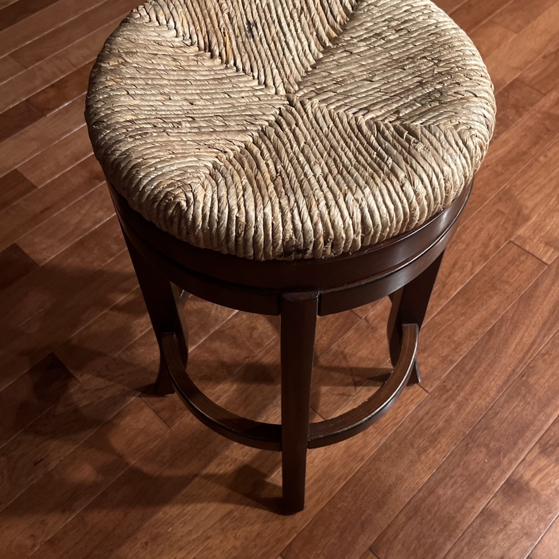 4 Wooden Stools 25 Inches Counter Height 