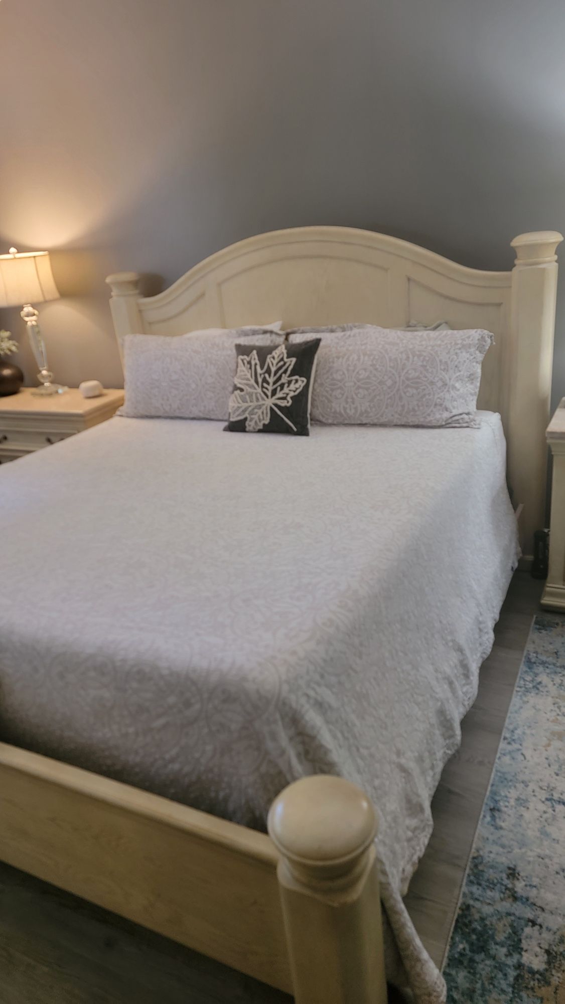 King Bedframe With Armoire 