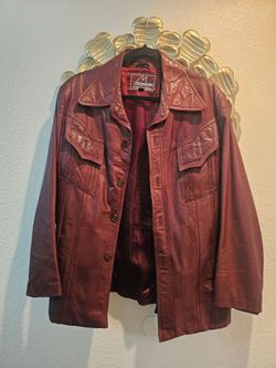 Matterhorn International Burgundy Leather Jacket