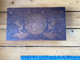 Beautiful Old Pyrography Box
