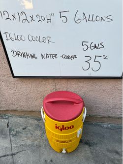 5 gallons Igloo drinking water cooler