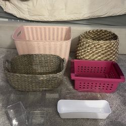 Various Storage Baskets 