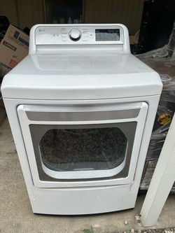 LG White Front-Load Dryer