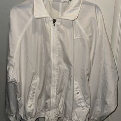 Vintage Reebok White Windbreaker Size M