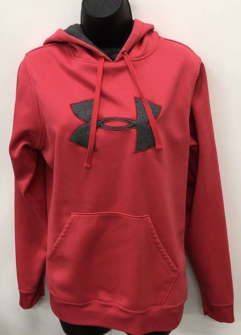 Under Armour Loose Women's Pink Hoodie Sweater Size Large 