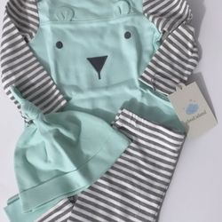 Cloud Island Bear 3 Piece Set