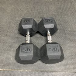 Rubber Coated Dumbbells 